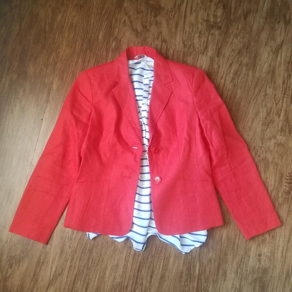 Talbots Petite Red Blazer - Picture 1 of 4
